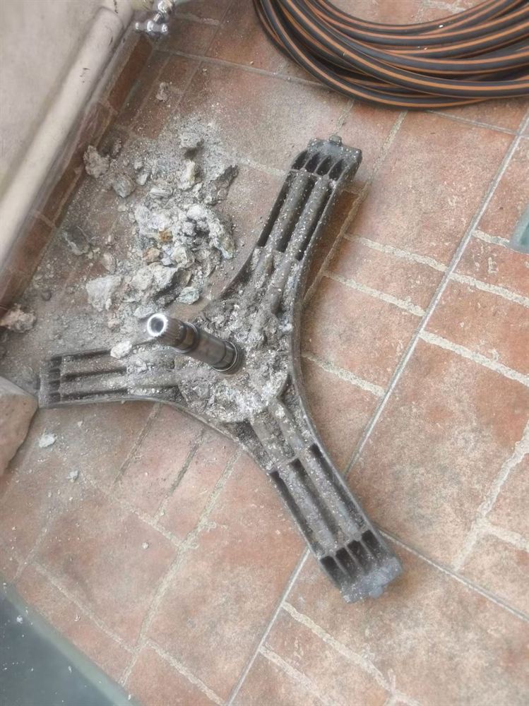 Araña de tambor con rodamiento desgastado